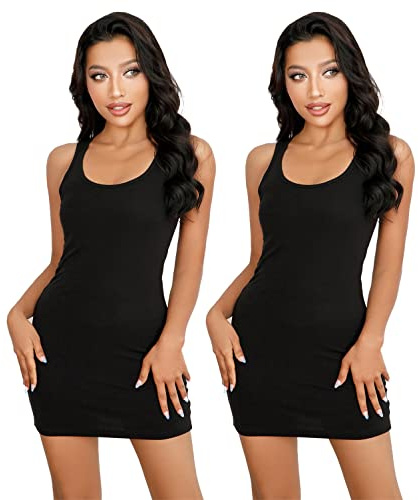 Mcilia Canotta Lunga da Donna, Morbida, Elasticizzata e a Coste Sottili, 2 Varianti Gilet da Corsa Nero Taglia S (EU 34 36 38)