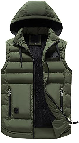 Westen Herren Elegant Leicht Winter Große Größen Weste Daunenweste Sport Schwarz Freizeit mit Kapuze Herrenwesten Laufweste Ärmellos Sportlich Outdoor 4XL Ärmellose Weste Steppweste