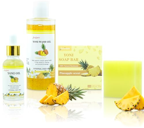 Yoni Wash Yoni Oil Yoni Soap bar, Feminine Wash for Women ph Balance, Intimate wash for Women Remove Odor, Pineapple Scent
