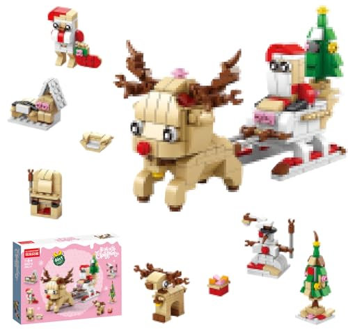 Set di mattoncini da costruzione Mini calendario dell'Avvento 2024 Giocattolo da costruzione per bambini a partire dai 4 anni Regalo di compleanno e Natale