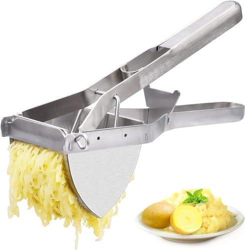 KoliynPotato Ricer, Stainless Steel Potato Masher and Ricer Kitchen Tool, Professional Potato Press for Commercial and Home