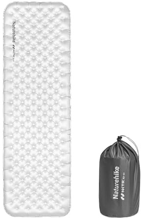 Naturehike Materassino gonfiabile 6.5R 186cm*58cm, Ultraleggero Campeggio Materasso, Durevole Materassino da Campeggio Portatile per Trekking Escursionismo
