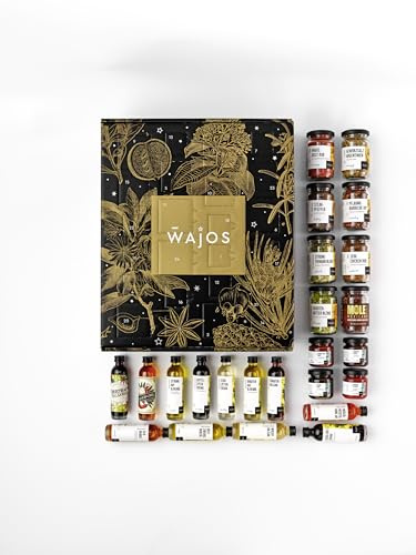 Wajos BBQ Adventskalender 2025 für Männer – 24 herzhafte Feinkost- & Grill-Überraschungen mit Rezeptvideos – Gewürz Adventskalender für Männer & Paare