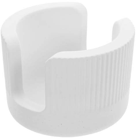 PRETYZOOM Porte Éponge en Diatomite pour Évier Cuisine, Plateau Absorbant et Séchage Rapide, Organisateur Moderne Minimaliste Cuisine et Salle de Bain Blanc