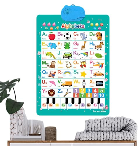 Phonics Sound Wall Board - Poster didattico con uscita audio, lettera colorata e lavagna sonora, giocoso ed educativo | Ideale per promuovere le competenze linguistiche di ragazzi e ragazze in età pre