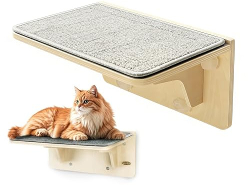 da finestra per gatti come posto per arrampicata e dormire, con in legno, per gatti, per casa, appartamento, fattoria, camera da, attico, soffitta