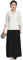 Kampfsportbekleidung für Damen |Traditionelle chinesische Uniformen für Tai Chi und Wing Chun |Leichte Anzüge für Meditation und Qigong, Weiß+Schwarz-4XL