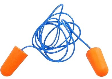 WOLFPACK LINEA PROFESIONAL Tapón Espuma Para Oídos 2 Tapones Con Cordon Snr 31Db Trabajar, Dormir, Estudiar, Leer, Viajar, Ronquidos, Proteccion Auditiva