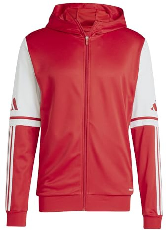 adidas Uomo Squadra25 Hoody Sweatshirt, Team Power Red 2/White, S