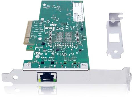 Elfcam® - 10Gb RJ45 Network Card with Intel X540-T1 - X540 Chip, 10Gb PCI Express x8 LAN Adapter, 10Gb NIC for Windows Server, Windows 7/8/10, Linux