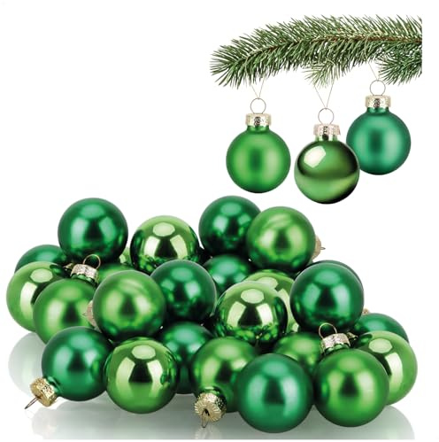 COM-FOUR® 40x Bolas de Navidad, Adornos para el árbol de Navidad
