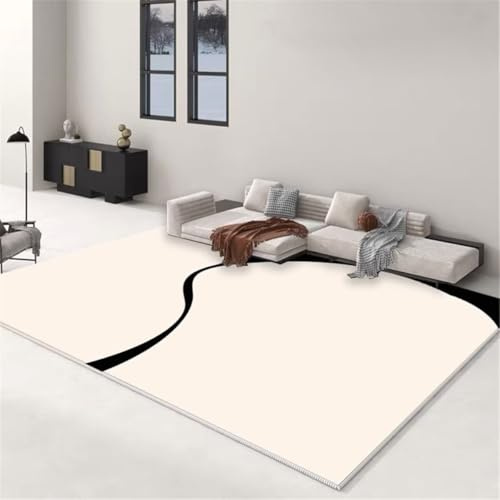 RUGMRZ Contour De Lit Chaise Chambre Style Minimaliste Noir et Blanc décoration Belle et élégante Contour De Lit 80X200CM