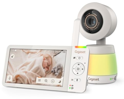 Gigaset Baby 700 Connected Baby Monitor, Touch 5,5, Cream White