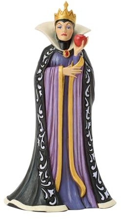 Enesco Disney Traditions by Jim Shore Snow White The Queen Grimhilde Holding Apple Figurine, 5.12 Inch, Multicolor