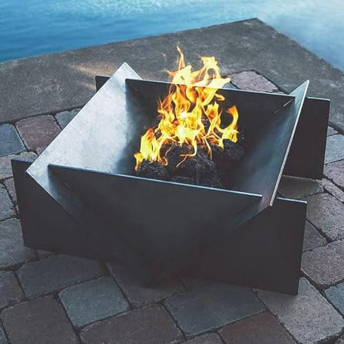 Grande braciere da esterno Ciotole, bracieri in metallo per patio esterno, caminetti moderni ed eleganti braciere falò, braciere a legna per riscaldamento da campeggio falò picnic
