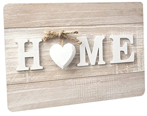 Crealuxe Fussmatte - Home - 60x40 cm - Gummi Rückseite/rutschfest - Filzoberfläche - Bedruckte Türmatte - Innenmatte - Schmutzmatte