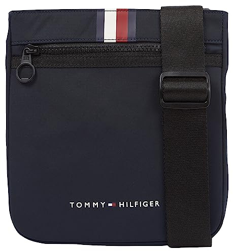 Tommy Hilfiger Herren Umhängetasche Skyline Stripe Crossover Mittelgroß, Blau (Space Blue), Onesize