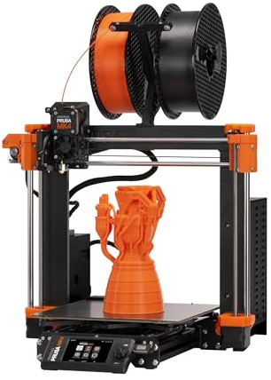 Original Prusa Impresora 3D MK4, Impresora 3D FDM Lista para Usar, ensamblada y Probada, Hojas de impresión extraíbles, Carrete de PLA Prusament de 1 kg incluida, tamaño de impresión 9.84 x 8.3 x 8.6