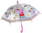 Chanos Kinder Peppa Wutz Pig Regenschirm Stock-Schirm Transparent Cartoon 76 cm Achteckig 230 g ab 3 Jahren