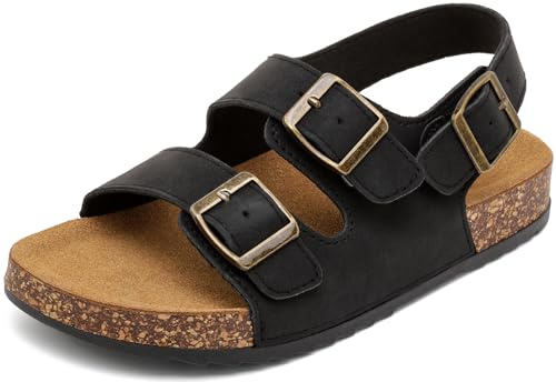zaxunai Sandali Donna Zoccoli Uomo con Cinturino Regolabile Sughero Plantare Sandali Estate Estive Punta Aperta Antiscivolo Gomma Suole Pantofole Adulto Moda Sandalo All'aperto Ciabatte