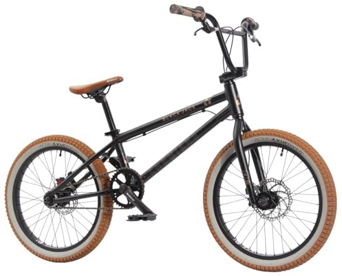 KHE Black Jack DISC AL 20 pulgadas BMX Bike – Aluminio – Frenos de disco – 10,0 kg – Affix Rotor – Compatible con Peg – para Park, Pumptrack & Street – Modelo 2025 – Negro mate