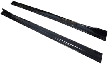 Minigonne laterali auto Per Mercedes Per Benz Classe A AMG A35 A45 A220 A180 W177 Hatchback 2018- Minigonne Laterali Diffusori Estensione Nero Lucido 8 Pezzi