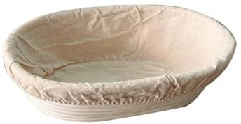 Rotting bröd säker korg naturlig oval korgdeg jäsningskorgar bakverktyg för hemmet (L)