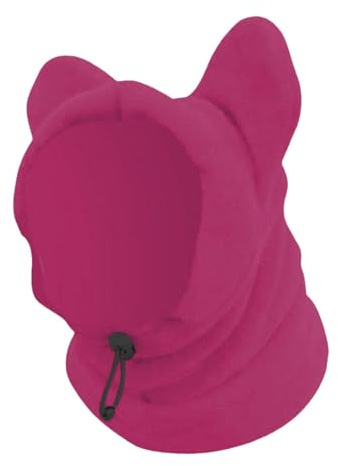Dualoai Casquette et Snood Chien, Bonnet Chaud pour Chien, Chapeau Hiver pour Chien, Cache-Cou Ajustable écharpe, Couvre-Chef Doux pour Animaux de Compagnie, Protégez La Tête du Chien du Froid L'hiver