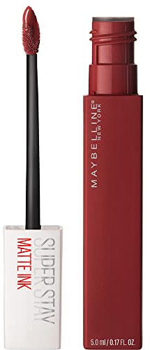 Maybelline New York Lippenstift, Super Stay Matte Ink, Flüssig, matt und langanhaltend, Nr. 50 Voyager, 5ml