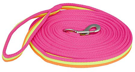 Rhinegold Carnival Bright Lunge Rein-Pink Longier-Zügel, rosa/orange, Einheitsgröße