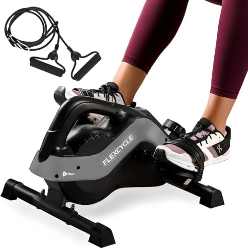 Lifepro Pedaliera 3 in 1 da Sotto Scrivania con Fasce di Resistenza – Allenatore per Braccia, Piedi e Gambe da Seduti per Anziani – Mini Cyclette Pedaliera da Sotto Scrivania