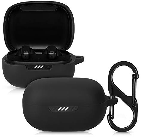 kwmobile Hülle kompatibel mit JBL Live Pro Plus Hülle - Kopfhörer Case - TPU Silikon Cover - Schutzhülle in Schwarz