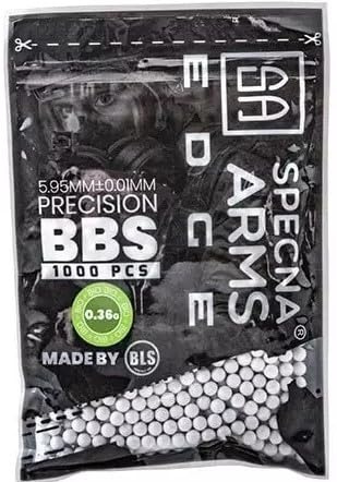 Specna Arms Palline Edge™ Bio Precision 0,36 g - 1000 pezzi - Bianco
