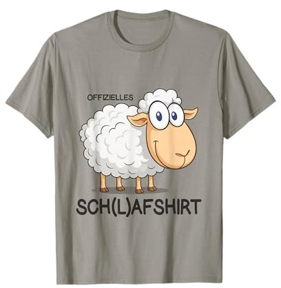 Schlafanzug Pyjama Offizielles Schlafshirt Schaf T-Shirt