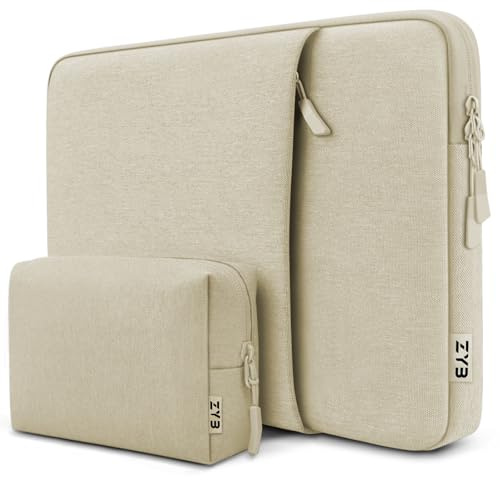 ZYB Custodia PC 16 Pollici Portatil,Custodia Notebook 16 Pollici,Custodia Computer 16 per 2021-2026 MacBook Pro 16 M5 M4 M3 M2 M1,16 Lenovo ThinkBook/IdeaPad HP Acer ASUS DELL 16 Laptop Borsa-Beige