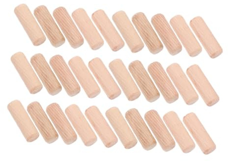 MOTHNUR 300 Piezas Tacos de Madera con Ranuras para Manualidades y Carpintería Clavijas de Madera Natural con Superficie Biselada para Ensamblaje Firme Proyectos de Muebles y Reparación