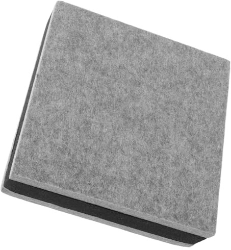 SOLUSTRE Cuscinetti Isolanti per Subwoofer 20x20x5,2 Cm Grigio Diffusore Acustico Antivibrazioni per Monitor Audio e Pannelli Fonoassorbenti per Migliorare Qualità Suono e Protezione