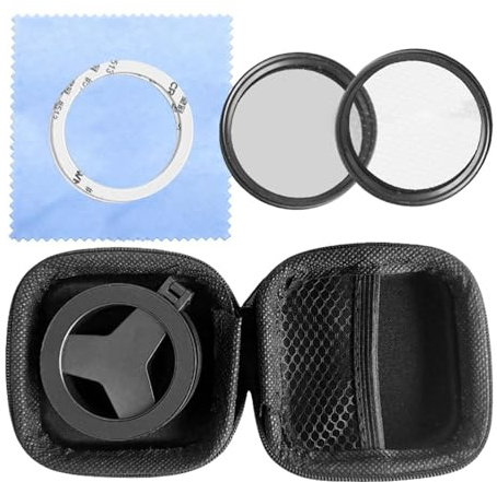 Polarisationsfilter Vattentätt polariserande cirkulärt polarisationsfilter | Magnetiskt fotopolarisationsfilter För resefotografering, videobloggning, videoinspelning, utomhuscamping och friluftsä
