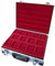 MC.Sammler Alu Münzenkoffer Münzkoffer inkl 5 Münztableaus für 70 Münzen 55x55mm (70 Fächer - 55x55mm)