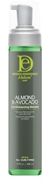 Design Essentials Curl Enhancing Mousse, Almond and Avocado Collection,10 Ounce