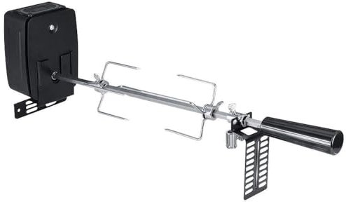 DGJMuu Elektrische BBQ-Röster Rotisserie Für Drehspieß Grillspieß-Set Mit Motor, 360° Drehwinkel, Geschwindigkeit 2-3RPM, für Innen und Außen