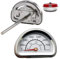 VYIBPDY 1 Stück Kompatibel mit Omnia Backofen Edelstahl Grillthermometer mit Sonde Grill Thermometer für Grill BBQ Gasgrill Smoker Thermometer Temperaturanzeige 0℃-400℃ Grad