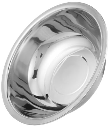 DIYEAH Lavabo Diseño Moderno Redondo de Pies de Acero Inoxidable para Baño y Seguro y Fácil de Limpiar para Uso en Spa Casa