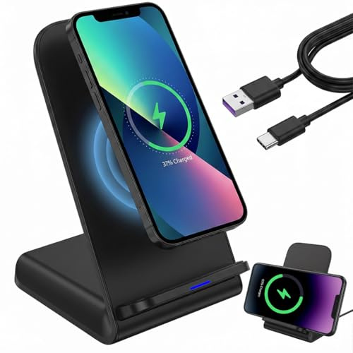 Caricabatterie a induzione rapida 15 W stazione di ricarica wireless magnetica per iPhone 17 16 15 14 13 12 Pro Max Samsung Galaxy S26 Ultra S25 S24 S23 S22 S21 Wireless Charger per Google Pixel 10