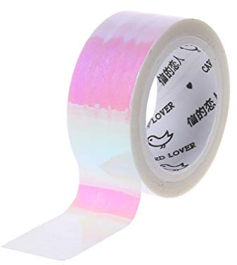 JENOR Rhythmic Gymnastics Decoration Holographic RG Prismatic Glitter Tape Hoops Stick