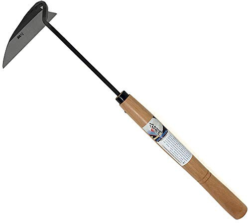 HACHIEMON Japanese Weeding Tool Very Sharp Edge Nejiri-Gama Long Type - Made in Japan