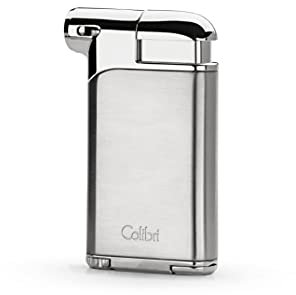 Accendino Colibri-Pacific-in metallo-fiamma Soft-Perfetto per PIPE ottimo per sigarette e sigari.Ricaricabile funziona con gas Butano (non incluso).Spedito in una scatola regalo. Due anni di garanzia.