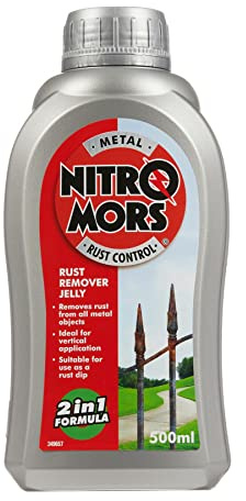 Nitromors Rust Remover Jelly, 2 in 1 Non-Drip Gel Formula, 500 ml
