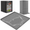 Yempum Tapis de frigo en siliconeTapis de Cuisine antidérapant et Lavable Prévenir Les fuites d'eau et Les dommages au Sol des Mini-frigo, Gris