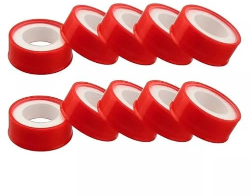 10 PCS Premium Thick 15MM Wide X 8M Long PTFE Teflon Tape Waterproof Plumbers Water Thread Pipe Seal Plumbing White Joint Sealing Stop Leaks